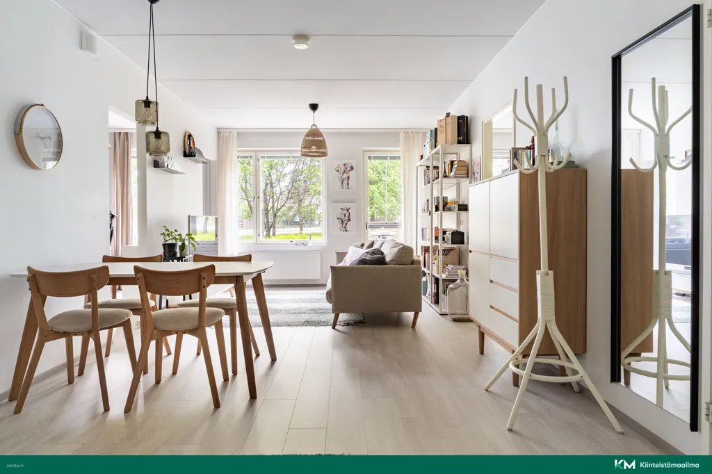 Dining Room - First Floor Apartment with Sauna in Vantaa