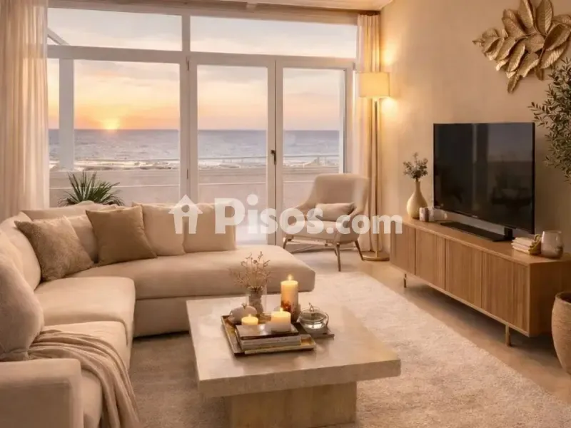 Living Room - Duplex Penthouse with Sea Views in Roquetas de Mar