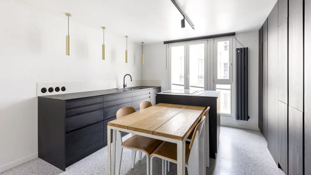 Cucina - Luxury Duplex with Balcony in Paris 9th