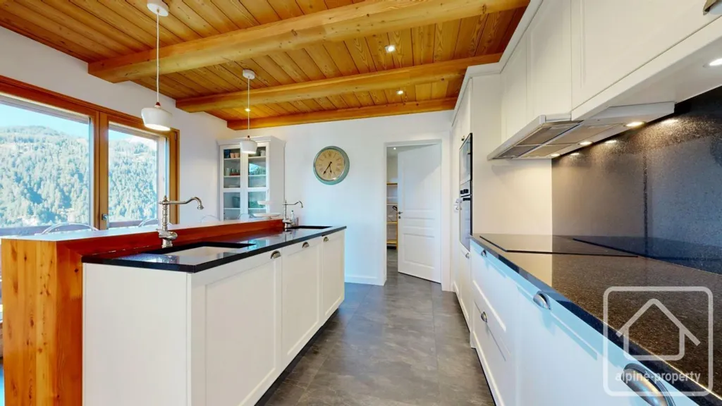 Cucina - Modern Chalet with Panoramic Views in Petit Châtel