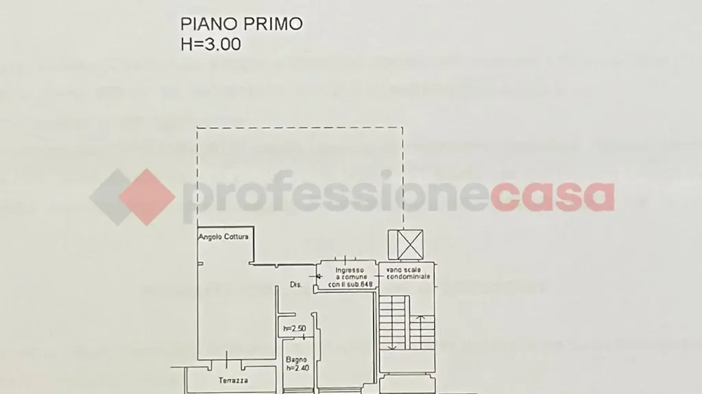 Planimetria - Appartamento con balcone a Firenze, Via Reginaldo Giuliani