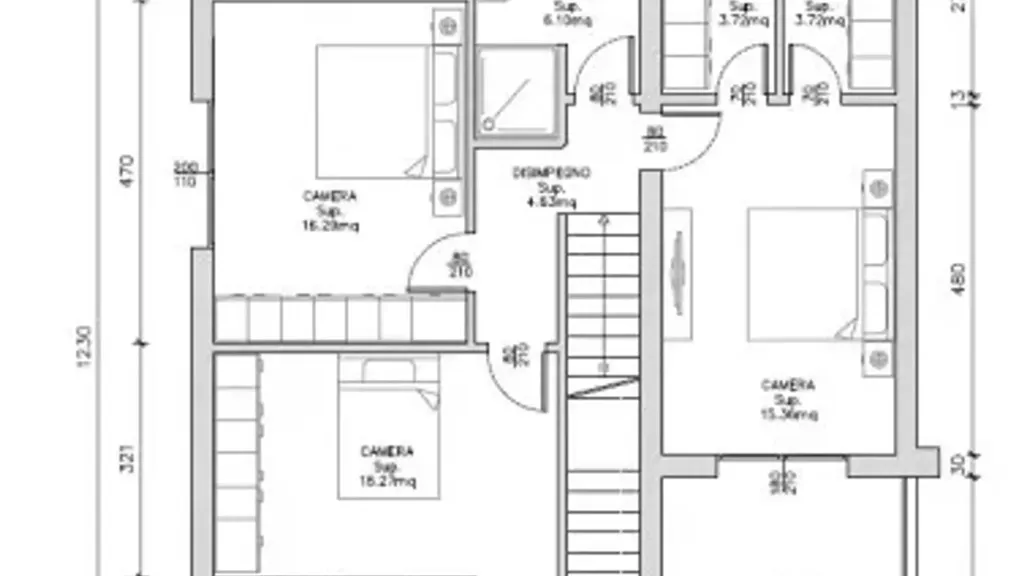 Plan - New Villa with Green Features in Modena