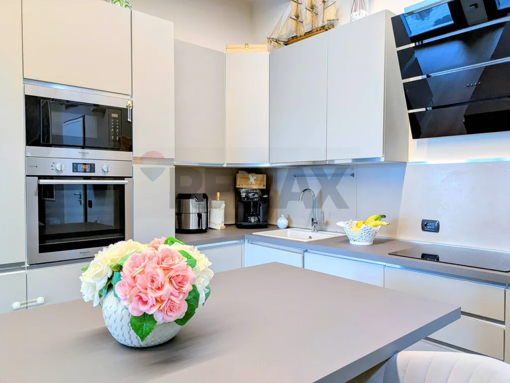 Cuisine - Penthouse with Terrace in Pian Camuno