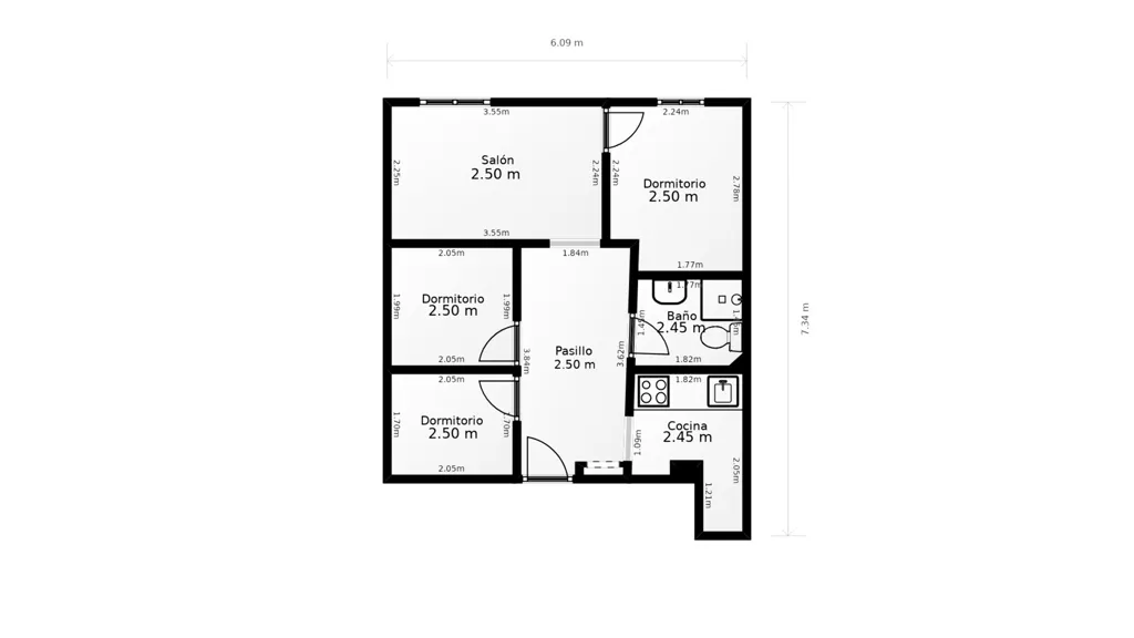 Plaan - Apartment with Central Location in El Raval, Barcelona