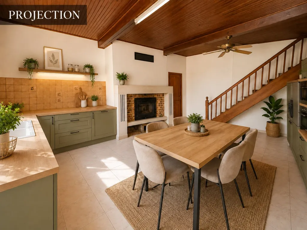 Dining Room - Charming Stone House in Montgaillard