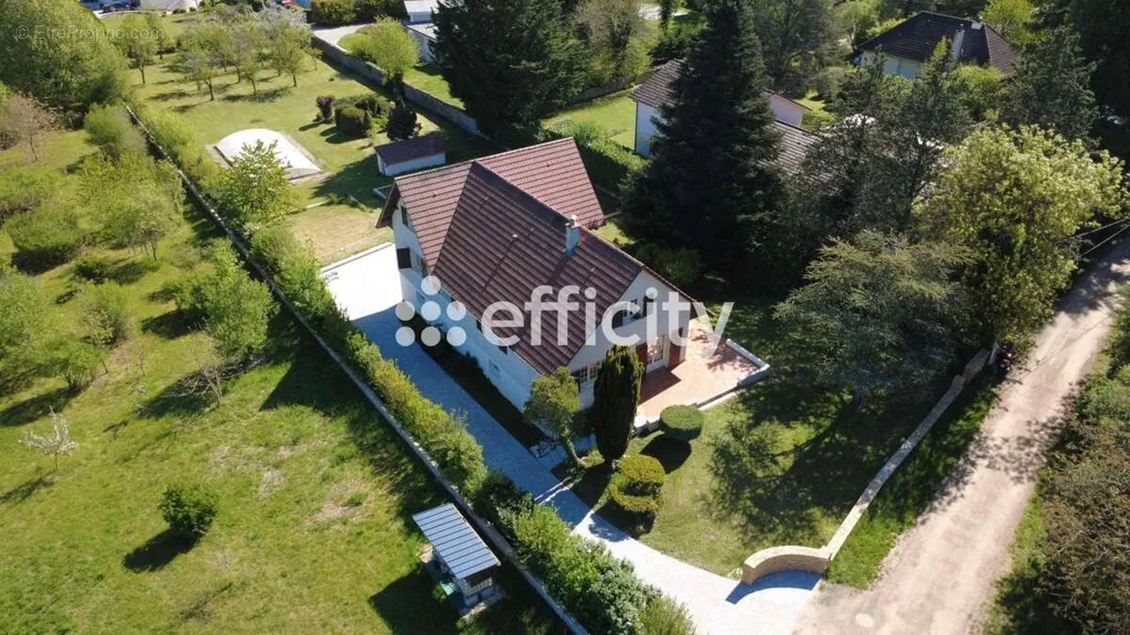 Aerial - House with Pool and Garden in Messigny-et-Vantoux
