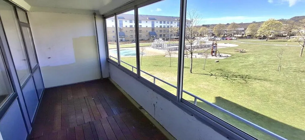 Balcony - 4-Bedroom Flat with Pets Allowed in Frederikshavn