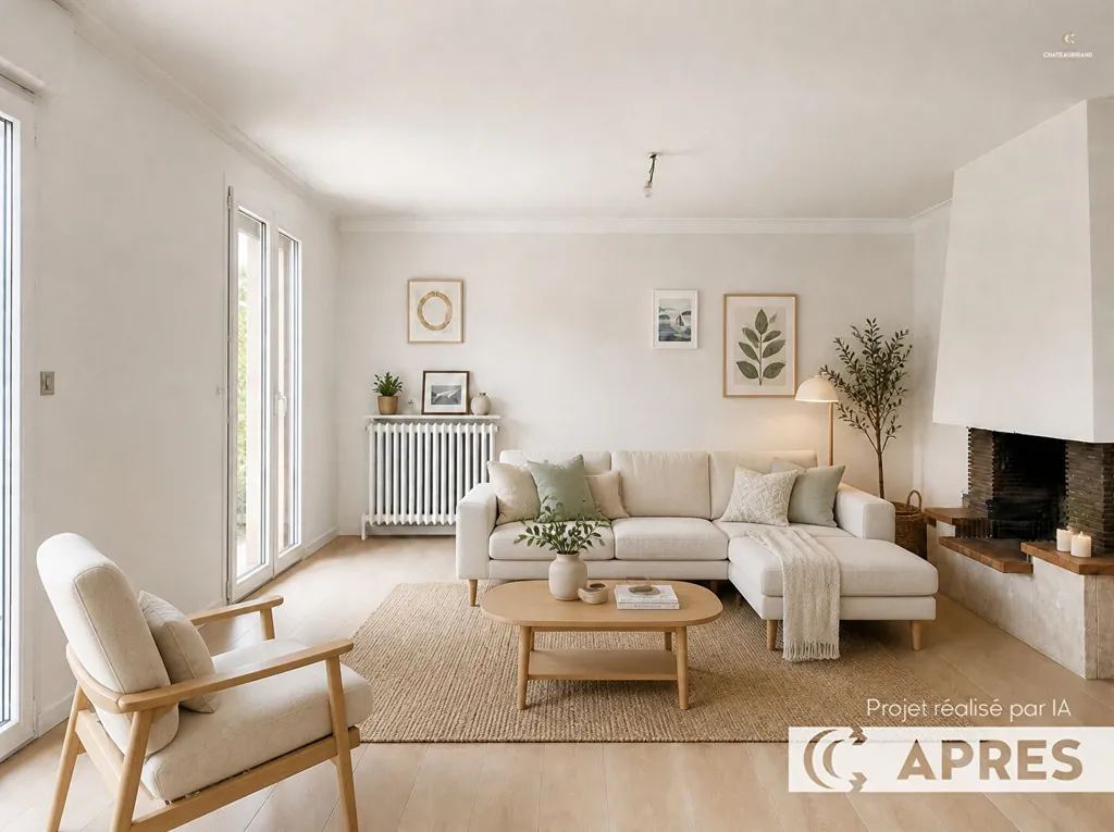 Séjour - Maison Indépendante avec Jardin à Rimou