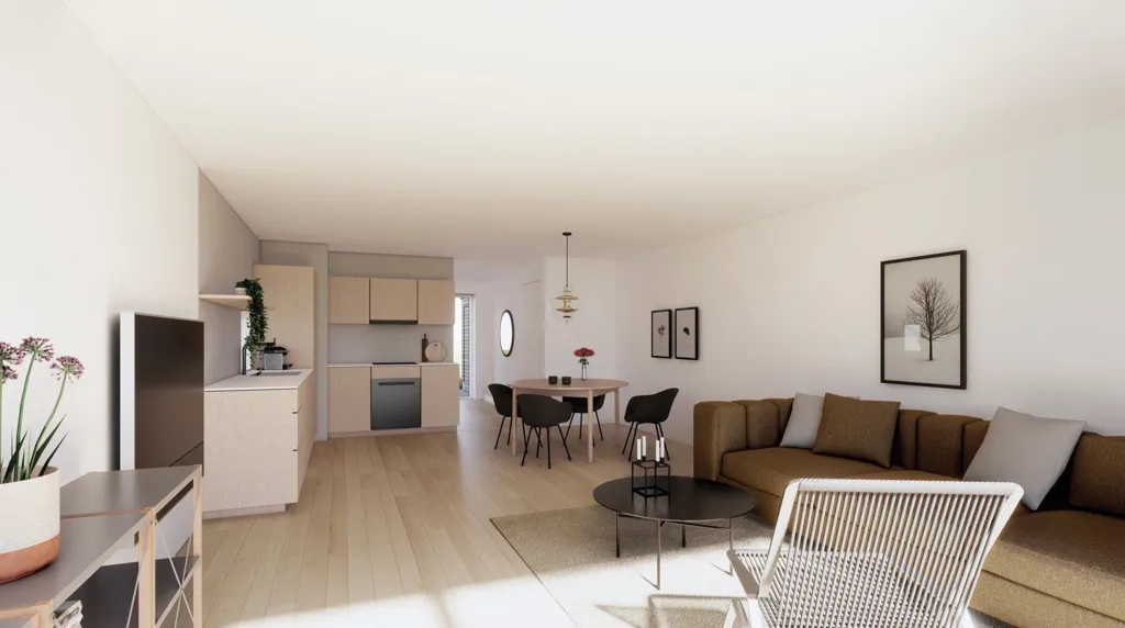 Elutuba - Two-Storey Terraced House with Private Terrace in Risskov