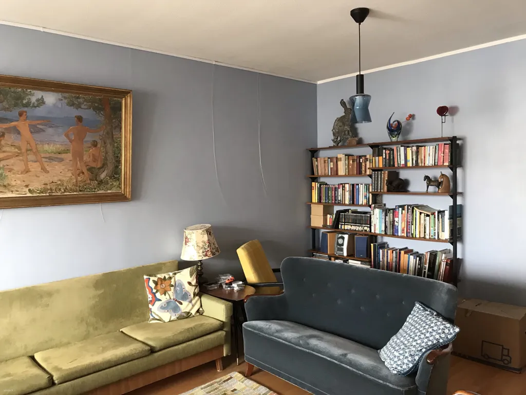 Séjour - Modernised Apartment with Balcony in Kauniainen