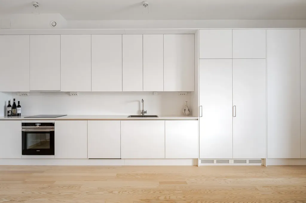 Köök - Modern Flat with Balcony in Vallastaden, Linköping