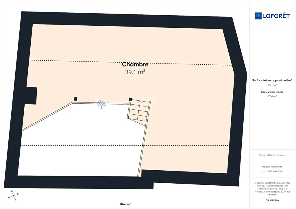 Planimetria - Duplex Apartment with City Centre Location in Quimper