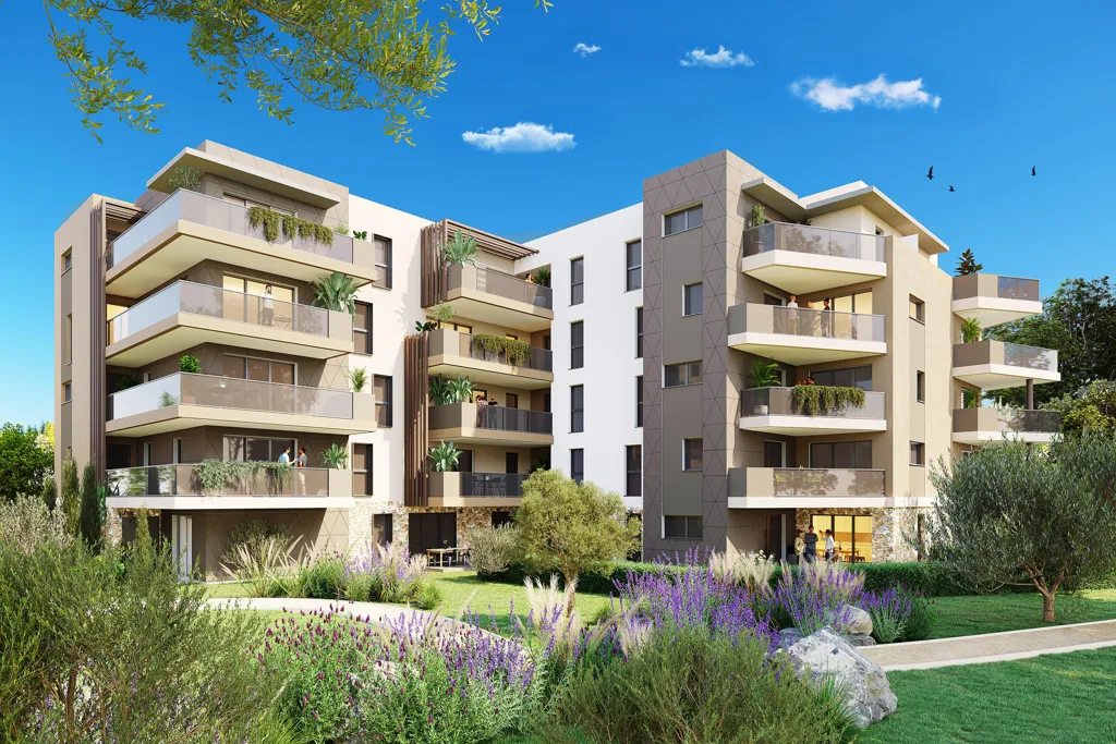 New 2-Bed Apartment with Terrace in Antibes