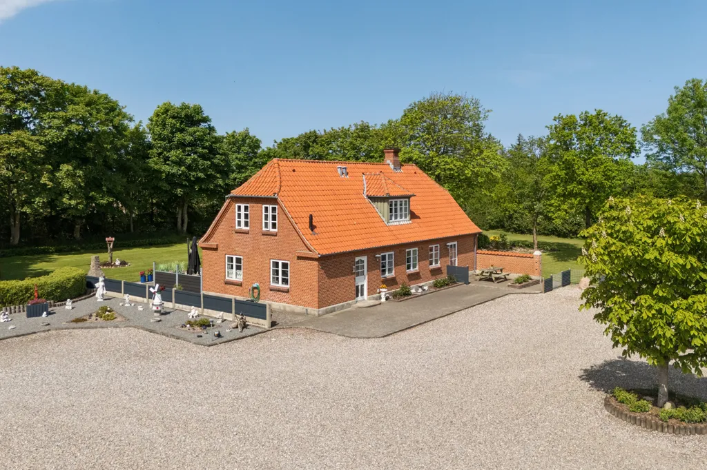 Vue aérienne - Modernised Villa with Forest View in West Jutland