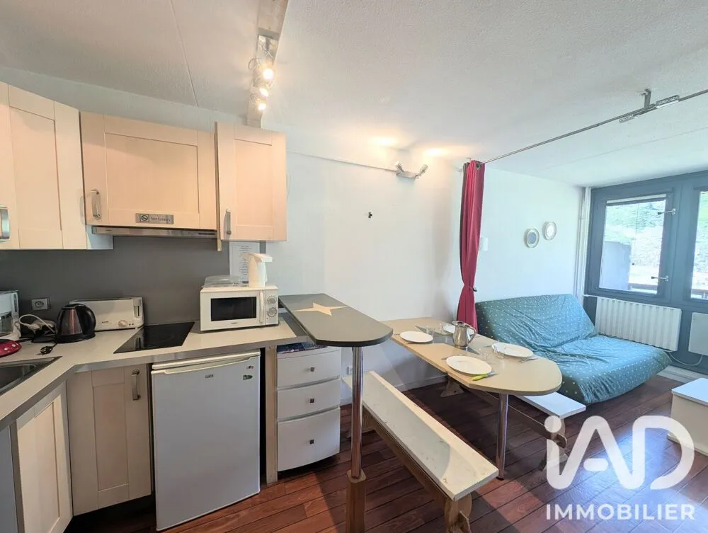Cucina - Studio with South-Facing Balcony near La Mongie