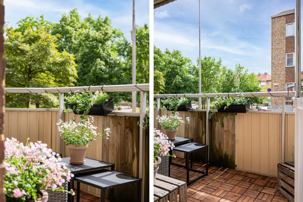 Balcon - Renovated 2-Bedroom with Balcony in Helsingborg