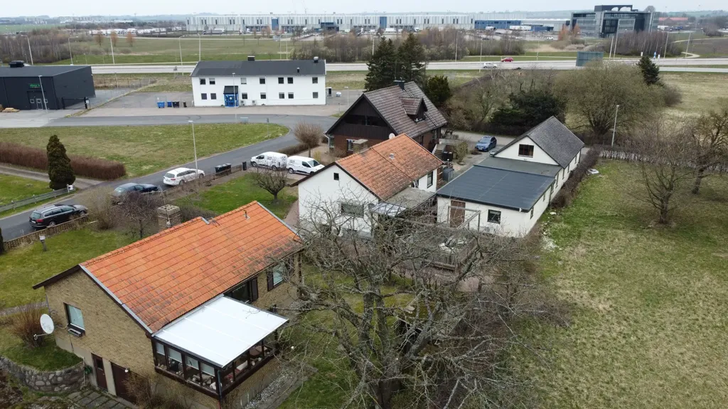 Õhuvaade - Plot with Approved Building Permit in Skåne