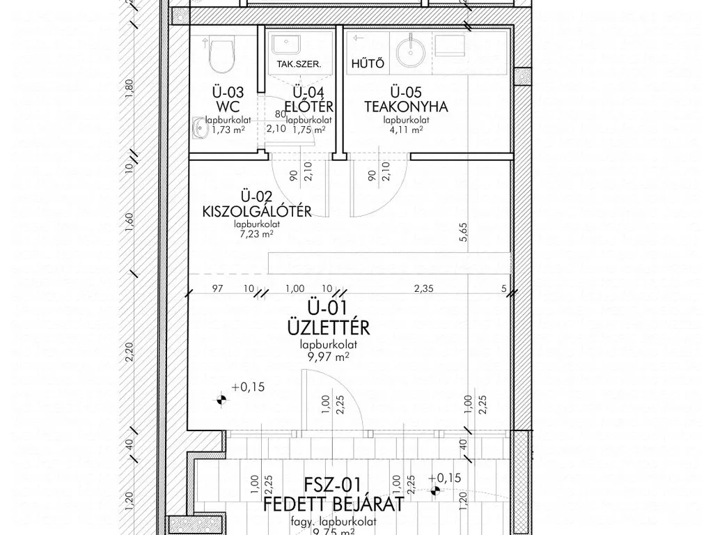 Plaan - New Commercial Unit in Szeged Upper Town