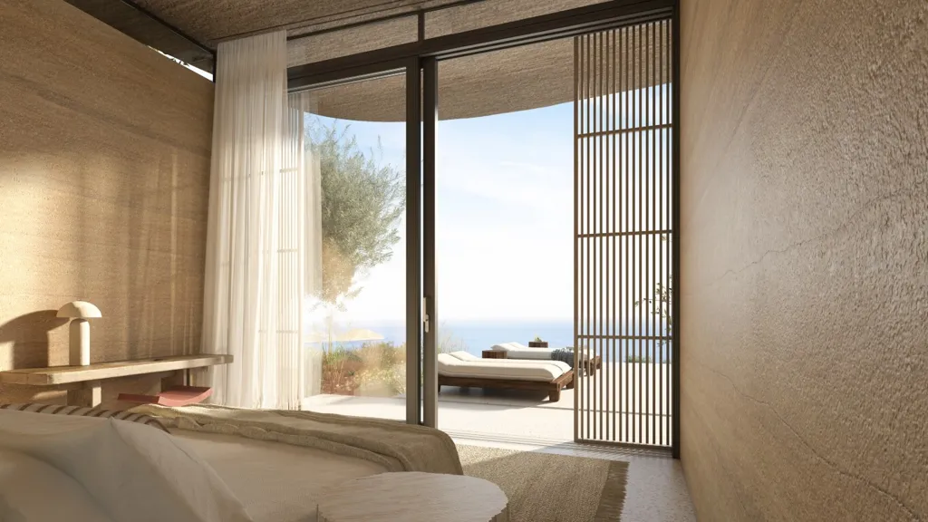 Chambres - Hilltop Flat with Sea Views in Elounda