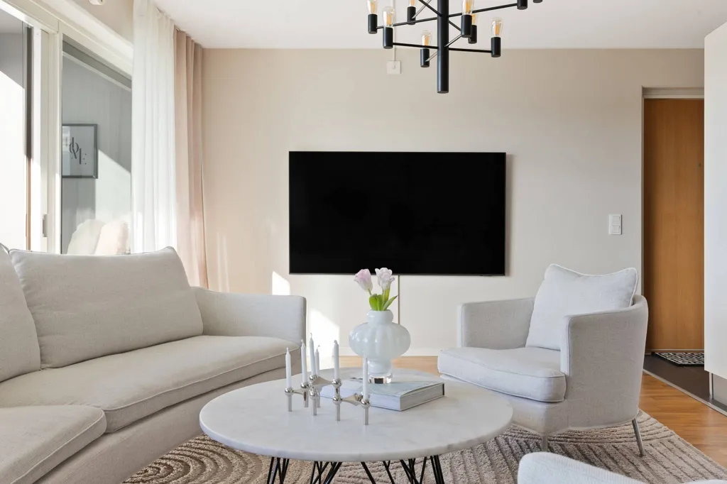 Séjour - Apartment with Balcony in Varberg