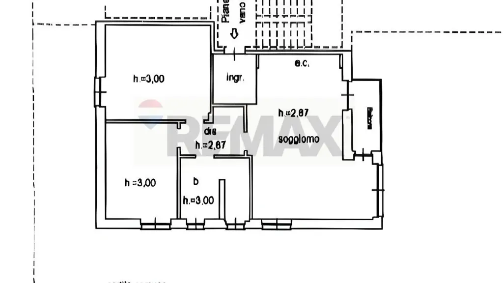 Plan - Rustic Triplex with Balcony in Brescia