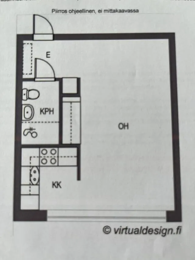 Plaan - Bright Studio Flat in Kajaani Centre
