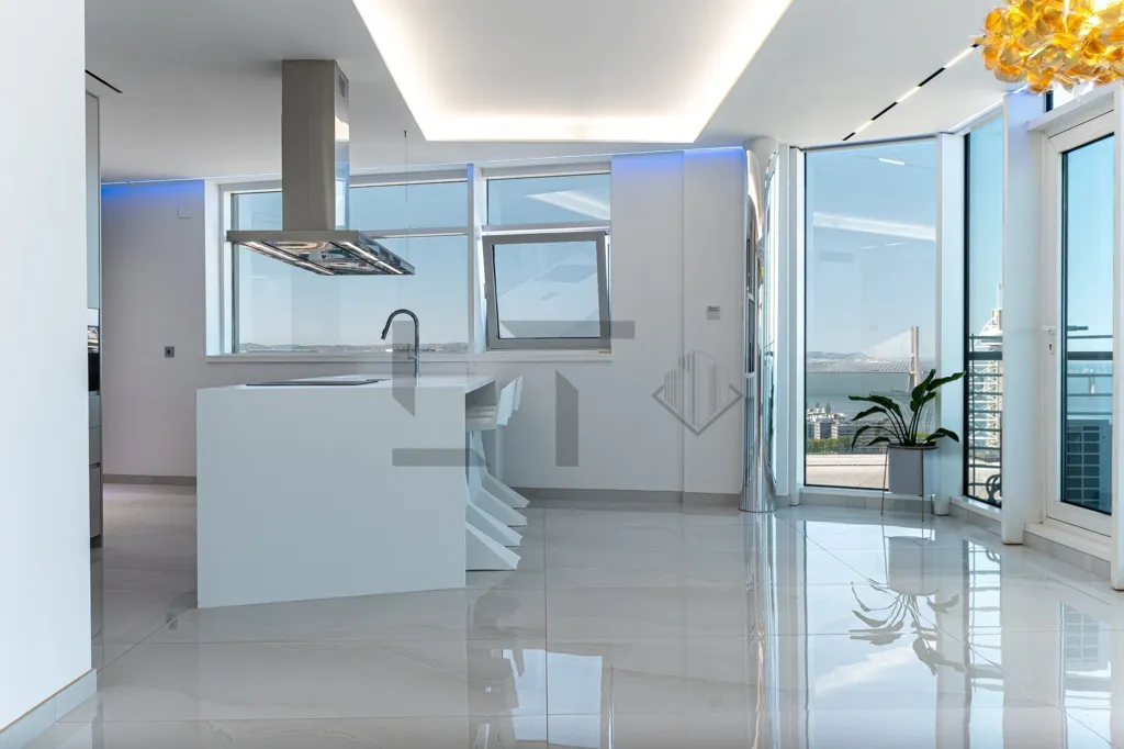 Köök - Penthouse Duplex with River View in Parque das Nações