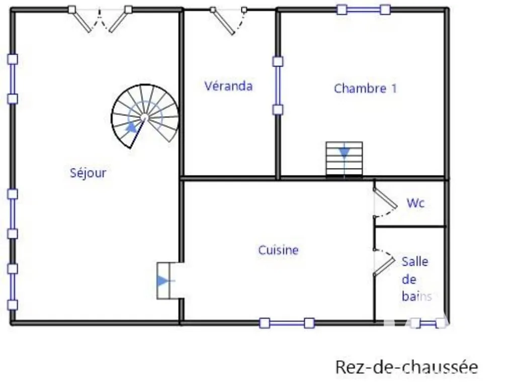 Plan - Maison 4 pièces à Escorpain