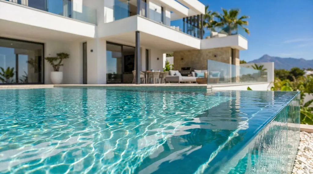Piscine - Chalet with Sea View and Pool in Calpe