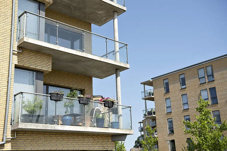 Balcony - 1-Bedroom Flat with Balcony in Bjerringbro