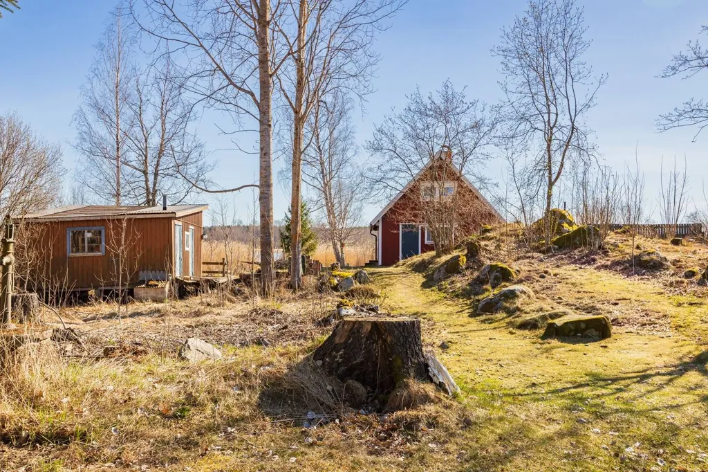 Garden - Cottage with Private Beachfront near Gävle