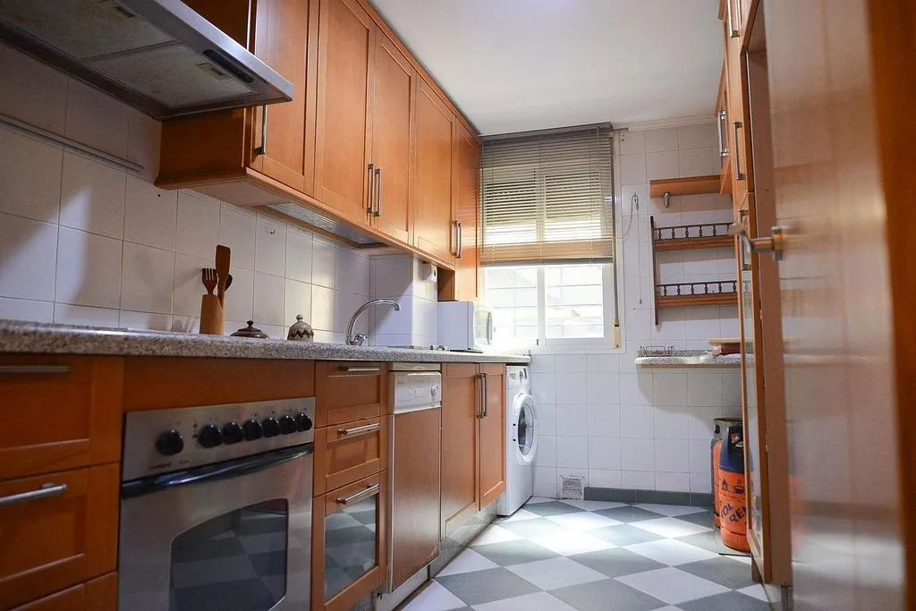Köök - Apartment with Air Conditioning in Camas