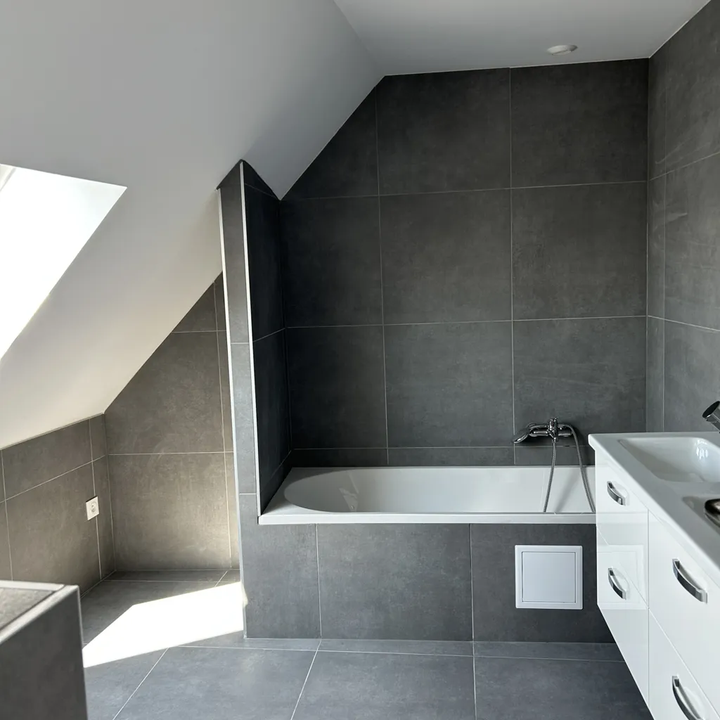 Salles de bain - Appartement Rénové avec Cuisine Équipée à Wittenheim