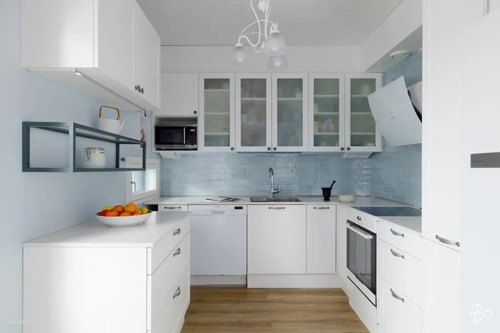 Kitchen - Family Apartment with Sauna in Tuusula
