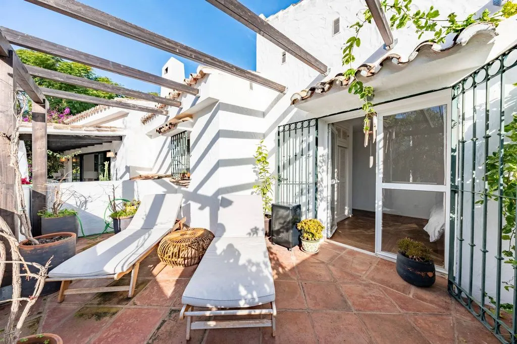Terrace - Renovated Villa with Pool in Atalaya, Estepona
