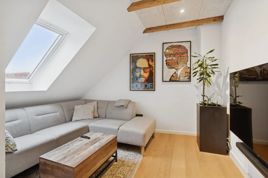 Séjour - Apartment with Harbour View in Odense