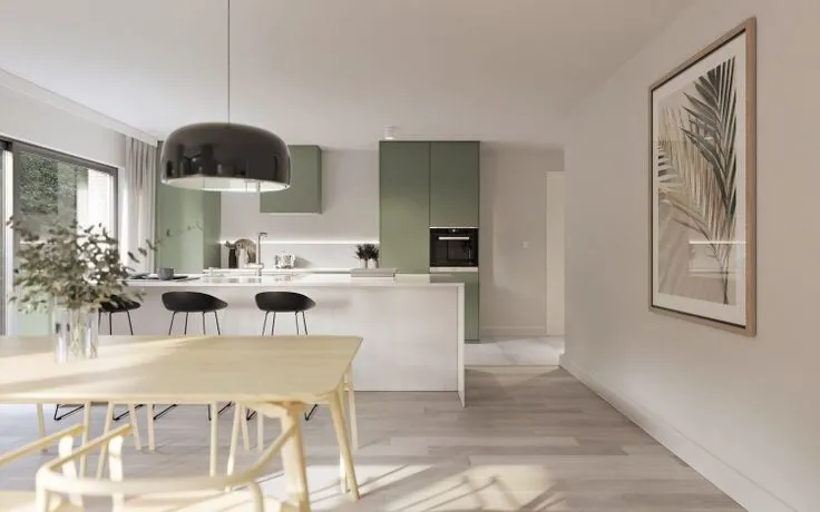 Kitchen - Apartment with Terrace in Genk