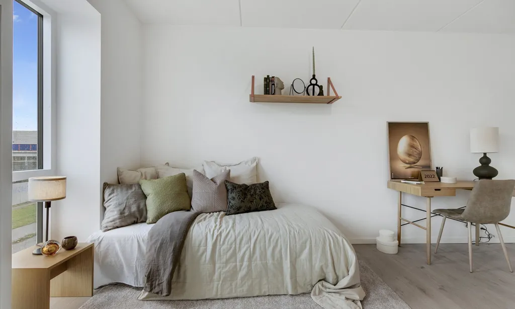 Bedrooms - 1-Bedroom Flat with Parking in Copenhagen SV