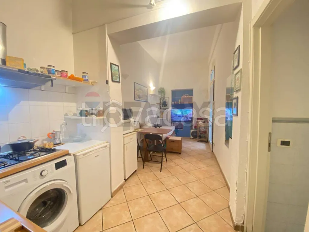 Kitchen - Studio Apartment with Terrace in Ferrara Centre