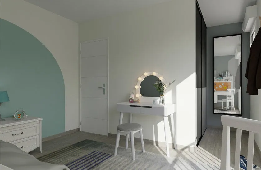 Bedrooms - Contemporary House with Garden in Brie-Comte-Robert