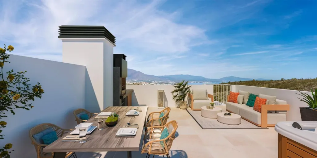 Terrasse - Terraced House with Sea Views in Manilva