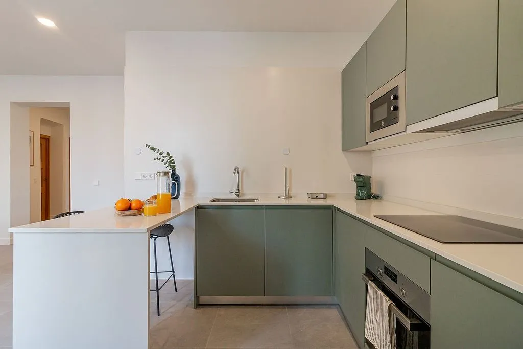 Cuisine - Furnished Flat with Balcony in Madrid