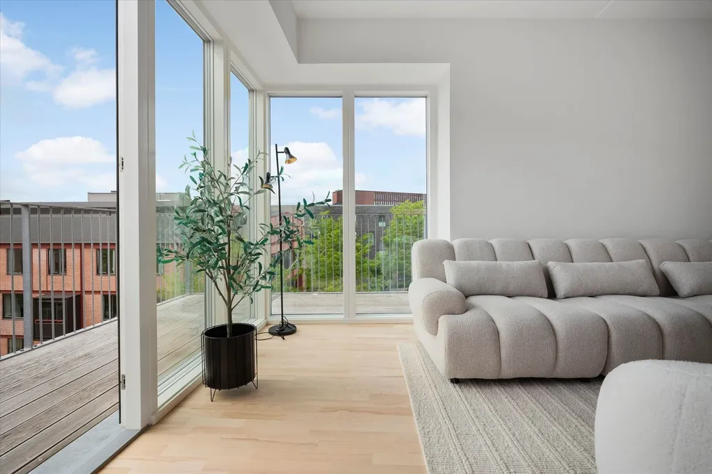 Séjour - Apartment with Balcony in Valby
