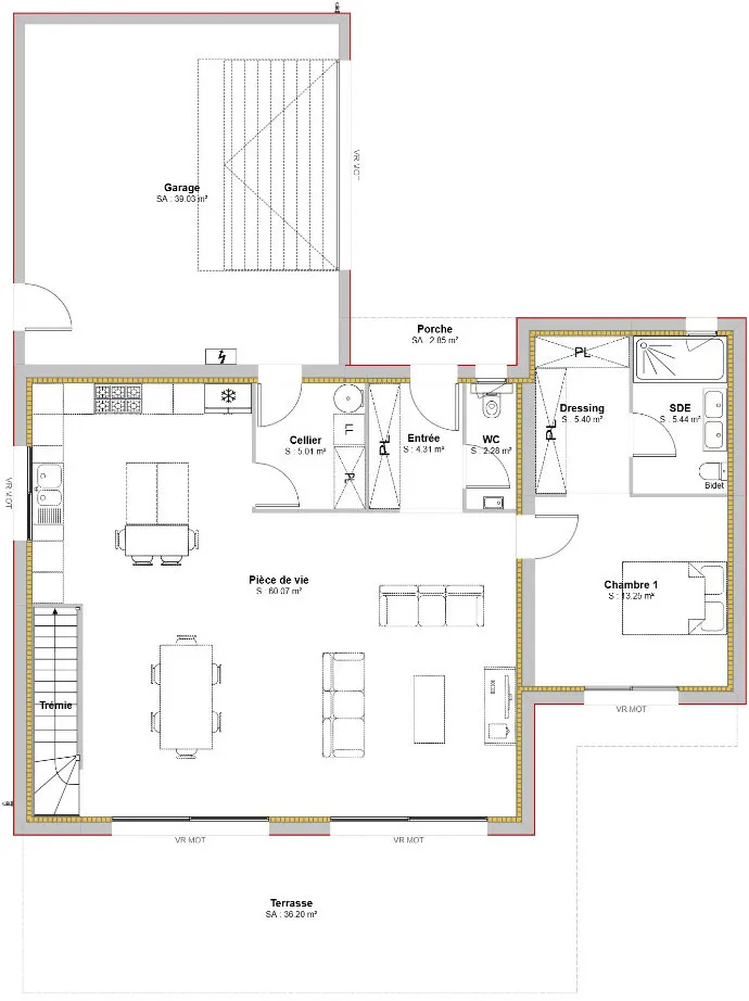 Plaan - Contemporary Villa with Garden in Odars