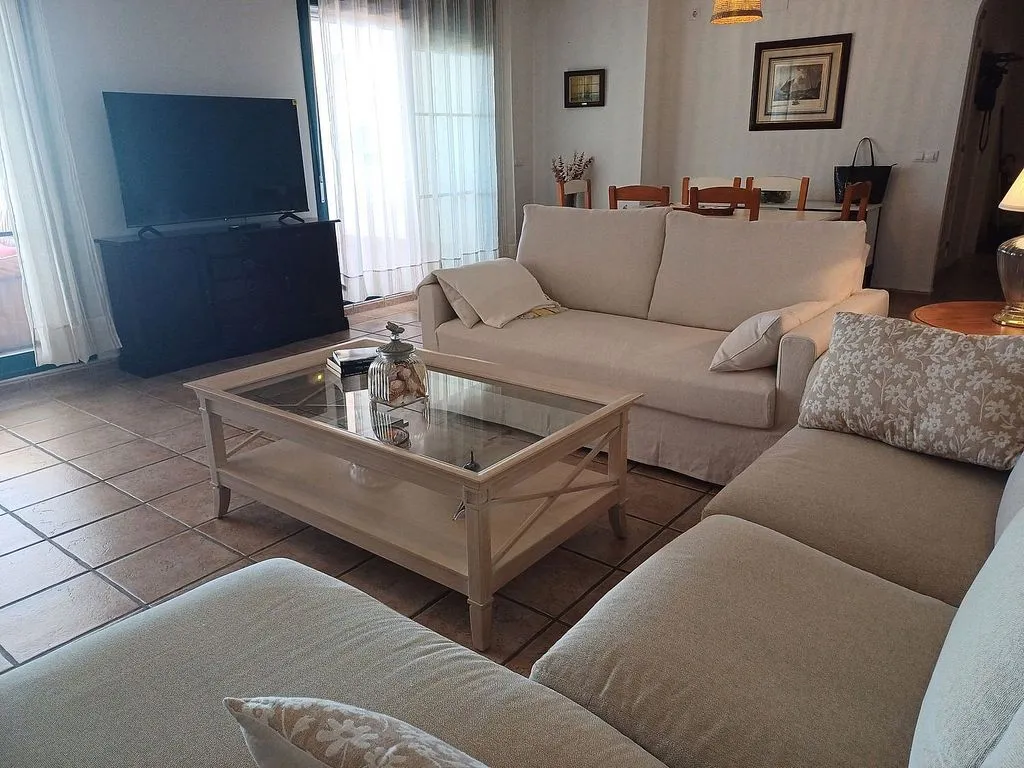 Living Room - Apartment with Pool and Terrace in La Alcaidesa