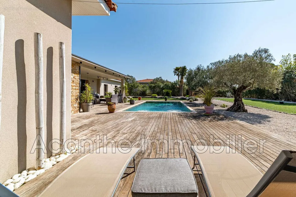 Bassein - Contemporary House with Pool near Saint-Mathieu-De-Treviers