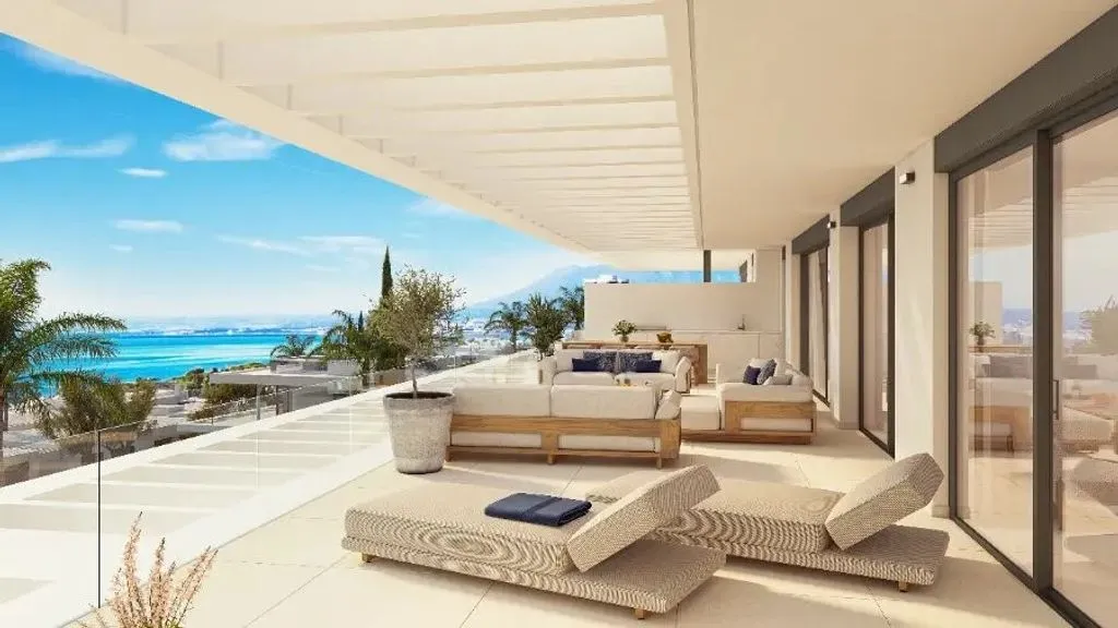 Terrace - Luxury Penthouse with Mountain View in Marbella
