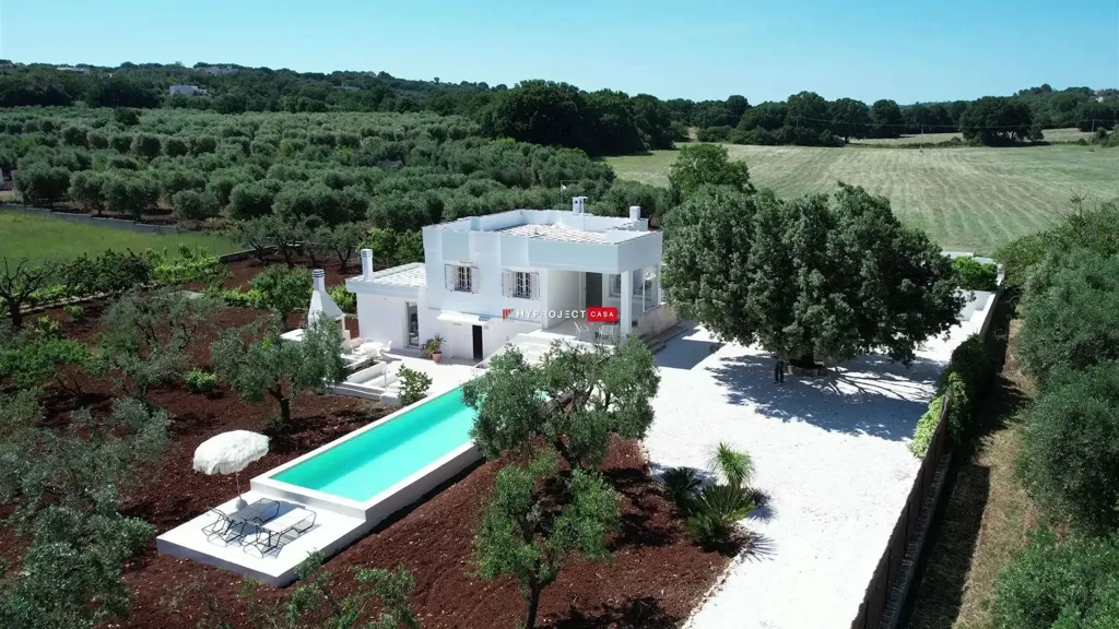 Vue aérienne - Rustic Villa with Olive Grove in Ostuni