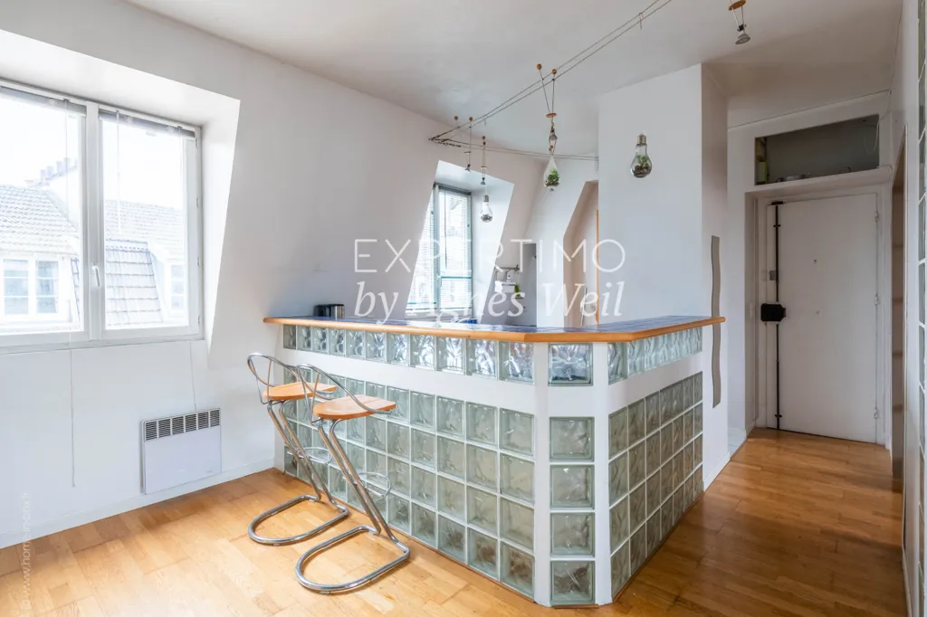 Köök - Bright 2-Bedroom Apartment with Cave in Saint-Cloud