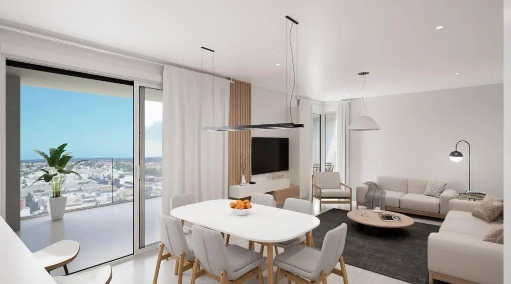 Söögituba - Penthouse with Rooftop Pool in Los Narejos